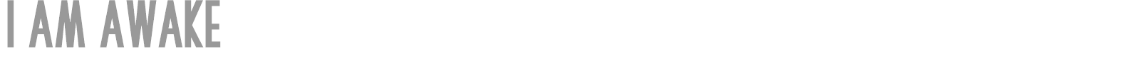 I Am Awake font preview
